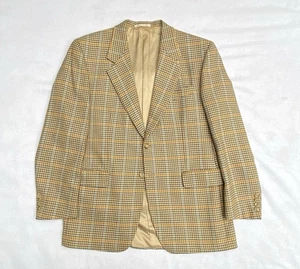 Abrigo deportivo blazer a cuadros Lanificio Privernum dientes de perro con ventana audaz 42R - Imagen 1 de 11