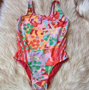 NWT Adidas X Farm Rio One Piece Swimsuit Size 2 - Picture 1 of 9