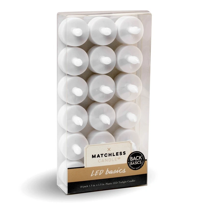 Gerson Company Everlasting Glow 48 Count LED Tealights White