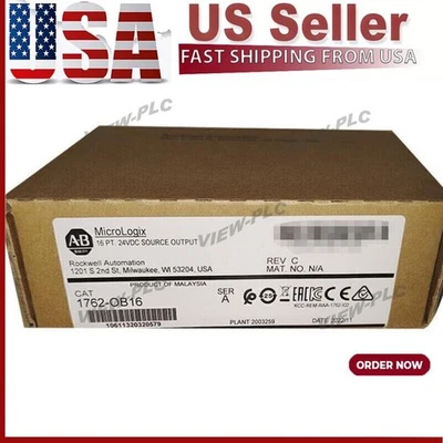New ab 1762-OB16 SSER A 24VDC MicroLogix Output Module 1762OB16* US Free Tax - Image 1 of 3