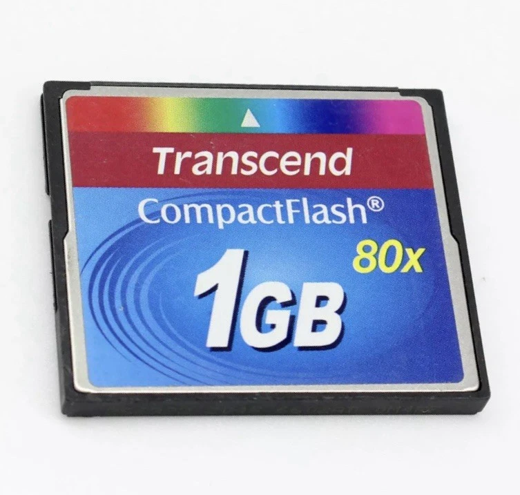 Transcend 1GB 80x - CompactFlash I Card - TS1GCF80 - Image 1 of 1