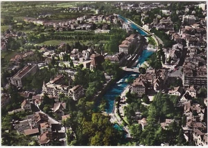 MERAN - BOZEN - PANORAMA AUS DEM FLUGZEUG -94625- - Bild 1 von 1