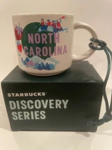 STARBUCKS NORTH CAROLINA DISCOVERY SERIES 2 OZ MINI MUG ORNAMENT - BRAND NEW - Picture 1 of 4