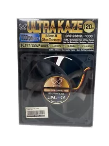 Ultra Kaze 120mm Cooling Fan #DFS123812H, 1000rpm, 3 pin 4 pin - Picture 1 of 6
