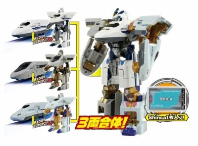 Takara Tomy Shinkansen Shinkalion  DXS10 Trinity 3-Car Transforming Robot Train - Image 1 of 4