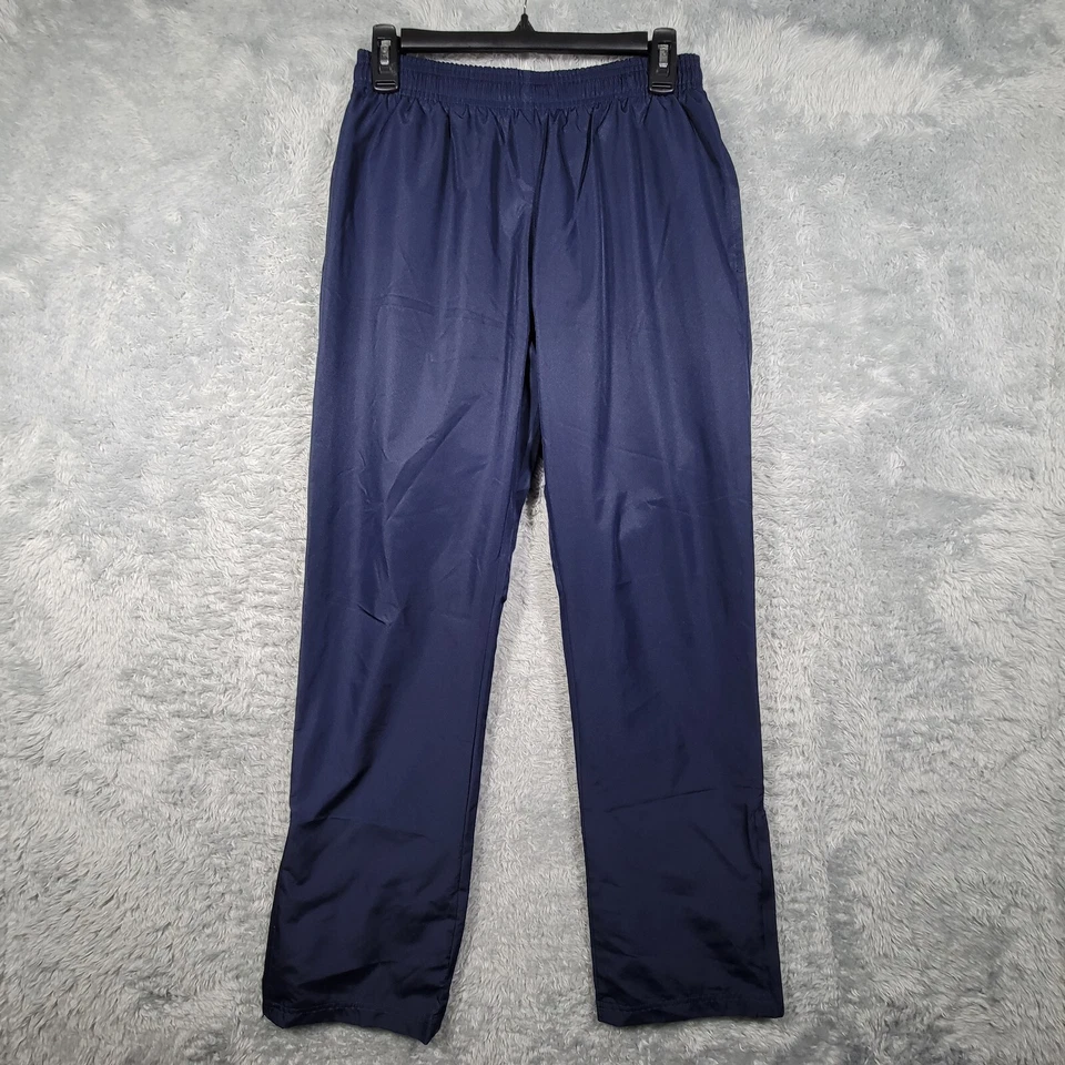 Calça Augusta Track Feminina Pequena Azul Marinho Puxador Cordão Malha Forrada 27x30 - Imagem 1 de 4
