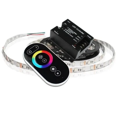 LED CONTROLLER TOUCH SERIES RGB 12V/24V 18A WIRELESS STRISCIA STRIP 6A X CANALE - Immagine 1 di 4