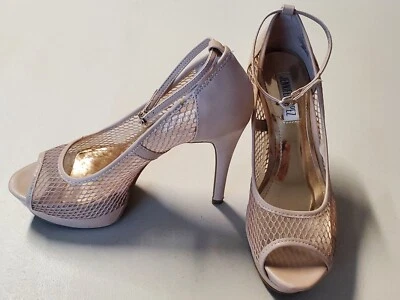 Jennifer Lopez STARRLTNUDE plataforma alta 4 1/2" tacones para mujer talla 6,5 M usados Foto 1 de 4