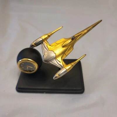 Star Wars Episode I Naboo Starfighter Mini Clock Needs battery - Image 1 of 3