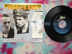 THE CLASH Should I Stay Or Should I Go 45 & Picture Sleeve 1982 Punk Rock - Picture 1 of 2