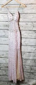 Maxi Vestido Mia Bella Sin Mangas Lentejuelas Largo Noche Fiesta Talla 4 - Imagen 1 de 15
