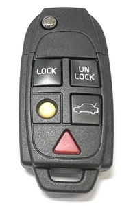 RFC 5 button flip key case housing for Volvo S60 S80 XC70 XC90 V70 remote fob - Picture 1 of 5