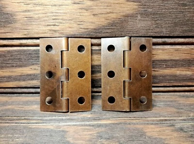 Bisagras superiores de órgano de latón Foto 1 de 2
