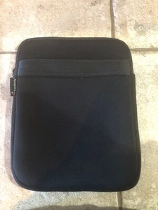 Travelocity Black Neoprene Zipper Tablet Case Sleeve 11"x9" - Picture 1 of 6