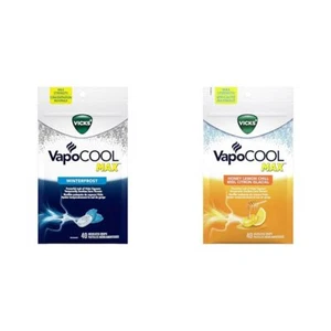 Vicks VapoCOOL Max Medicated Drops for Temporary Cough and Sore Throat Relief... - Picture 1 of 7
