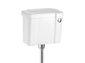 Burlington Niedrig Level 440mm Slimline Keramik Spülkasten Mit Vorne Druckknopf, - Bild 1 von 2