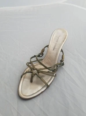 Costume National Italian made Womens Green Metallic Stiletto Size 7 US - Image 1 of 4