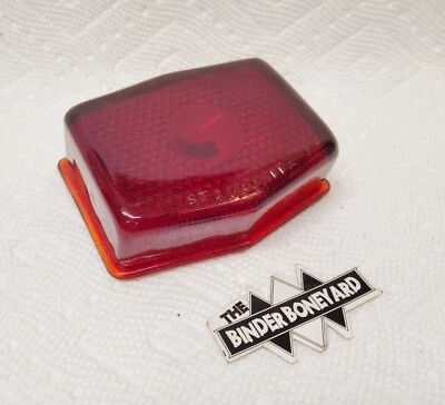 41-47 Pontiac Streamliner Torpedo Chieftain Tail Light Lense Dark Red 5931535 - Imagem 1 de 4