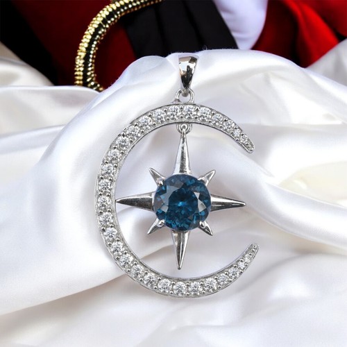 VETEMENTS Ciondolo pietra preziosa naturale tormalina 35 ct BI certificato in argento 925 MG009