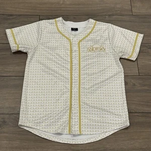 Said The Sky Baseball Jersey Unisex Size Small Button Up White Gold - Picture 1 of 6
