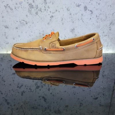 Sperry Authentic Original 2-Eye Boat Shoes Size 11.5 Tan/Orange - Image 1 of 4