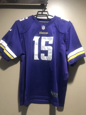 Greg Jennings 15 Minnesota Vikings YXL Purple Jersey NFL Nike On Field Stitched Cover