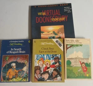 Lot of 4 Doonesbury Cartoon Books---Virtual Doonesbury etc - Picture 1 of 15