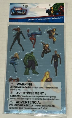 Marvel Holo Foil Stickers Avengers X-Men Spiderman Hulk Sealed Sandylion NOS NEW - Image 1 of 4