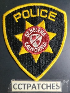 ST HELENA, KALIFORNIEN POLIZEI SCHULTERAUFNÄHER CA - Bild 1 von 2