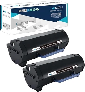 LCL Compatible Toner Cartridge Replacement for Dell 593-BBYP 593-BBYO (2 PACK) - Picture 1 of 4