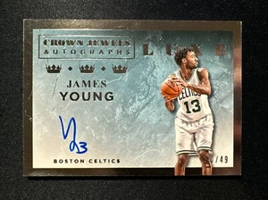 2015-16 Panini Luxe Crown Jewels James Young Auto /49 Celtics - Picture 1 of 2