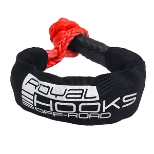 Soft Shackle - Recovery - 7/16" x 20 inch - 34,000 lbs (Royal Hooks) RED - BLACK - Picture 1 of 4
