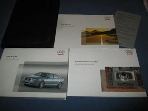2005 AUDI A6 OWNERS MANUAL SET W/ CASE MMI INFOTAINMENT \ NAVIGATION - Bild 1 von 1