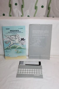 Disco de programa Tandy TRS-80 Pegasus and the Phantom Riders 64 K y manual 5,25 - Imagen 1 de 3