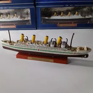 1:1250 Scale Alloy Diecast HMHS BRITANNIC Cruise Ship Model Steamboat Collection - Picture 1 of 12