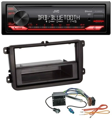 JVC Bluetooth USB DAB MP3 Autoradio für Skoda Fabia Octavia Rapid Roomster - Bild 1 von 4