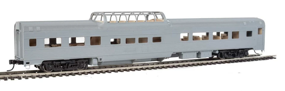 Walthers HO Scale 85' Budd Dome Coach Undecorated