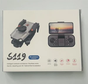 S119 Intelligent Obstacle Avoidance Brushless Motor Dual Lens Drone Black - Picture 1 of 9