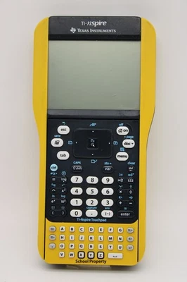 Texas Instruments TI-Nspire CX Graphing Calculator School Property Yellow - Image 1 of 4