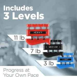 Empuñadura de mano Entrenador de dedos Fortalecedor de dedos Ejercicio de entrenamiento de potencia - Imagen 1 de 16