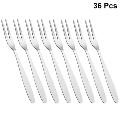  36 Pcs Studenti Della Frutta Forchette Di in Acciaio Inossidabile - Immagine 1 di 4