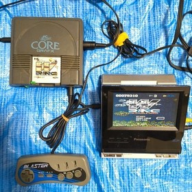 NEC PC Engine Core Grafx Console Recapped Controller AC Adapter Set Tested Japan
