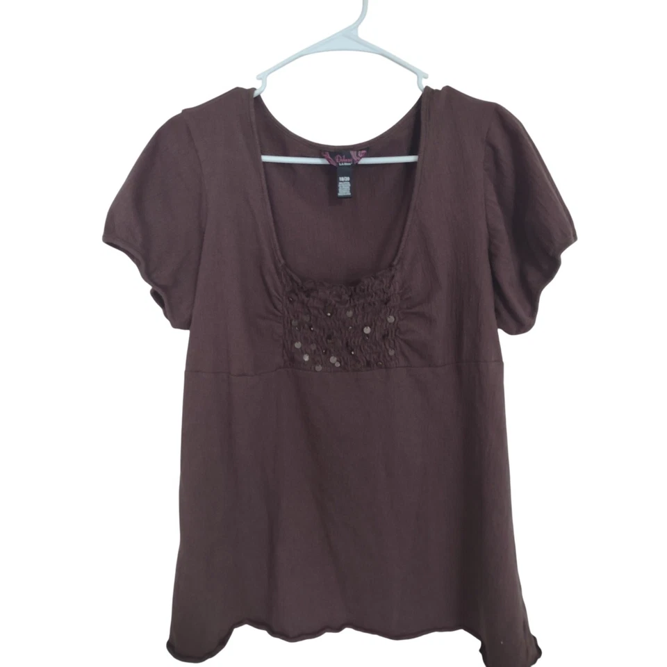 Blusa Babydoll Gauzy Vintage Y2K Deluxe LA Blues XL Bohemia Informal Preppy  Foto 1 de 4