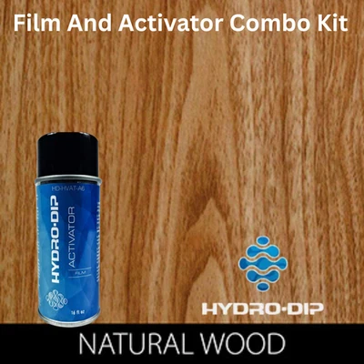 Kit combinado activador de película Hydro Dip HD-W628 grano recto natural Foto 1 de 4
