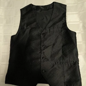 NEXT BOYS BLACK WAISTCOAT AGE 12 - Picture 1 of 7