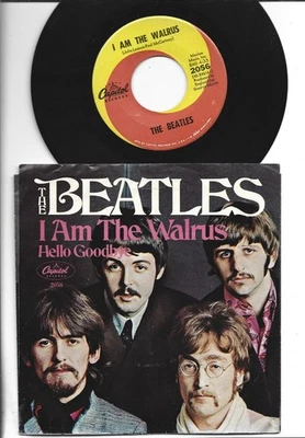 BRIT INVASION 45 W PIC SLEEVE -BEATLES - I AM THE WALRUS - HEAR -1967 CAPITOL - Image 1 of 2