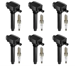 6Pcs) Ignition Coil Pack UF648 and Iridium Spark Plugs 97390 Compatible Chrysler - Picture 1 of 11