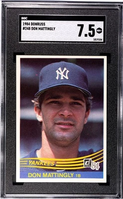 1984 Donruss - Don Mattingly #248 (RC) SGC 7.5 New York Yankees Recent Grading - Image 1 of 2