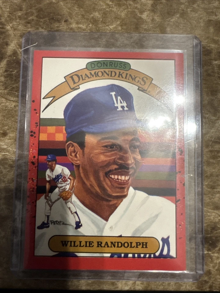 1990 Topps Willie Randolph #19 “1989 Leaf” error trasero Foto 1 de 3