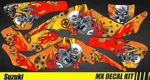 Kit Déco Quad / Atv Decal Kit Suzuki LTZ 400 - Motor Skull Yellow - Imagen 1 de 1